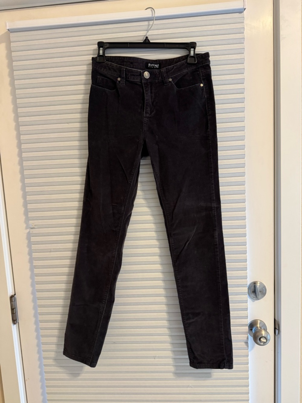 Buffalo David Bitton Black Skinny Corduroy Pants